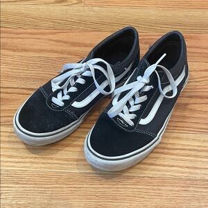 Vans Classic Black and White Lace-Up Shoes